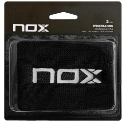 Nox Black Logo White Wristband 2 Units