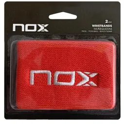Nox Red Logo White Wristband 2 Units