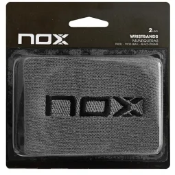 Munequeras Nox Grey Logo Black 2 Units