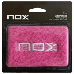Munequeras Nox Rosa Logo White 2 Units
