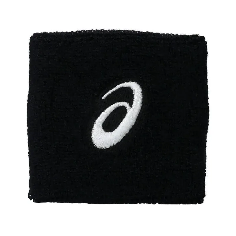 Asics Performance Black Wristband 2 Units
