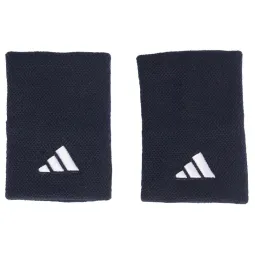 Adidas Dark Blue White Large Wristbands 2 Units