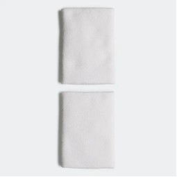 Adidas Large White wristbands 2 units