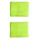 Adidas Short Lucid Lemon Black Wristbands 2 Units