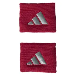 Adidas Short Red Gray Wristbands 2 Units