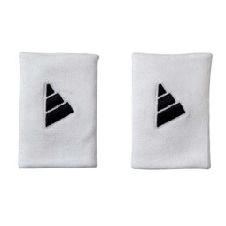 Adidas Long White Black Wristbands 2 Units
