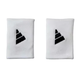 Adidas Long White Black Wristbands 2 Units