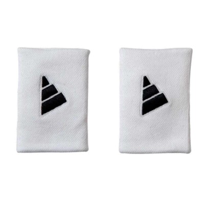 Adidas Long White Black Wristbands 2 Units