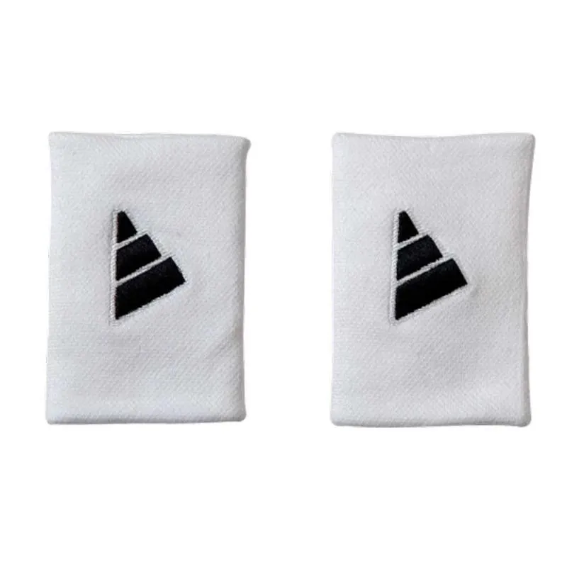 Adidas Long White Black Wristbands 2 Units