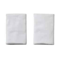 Adidas Long White Black Wristbands 2 Units