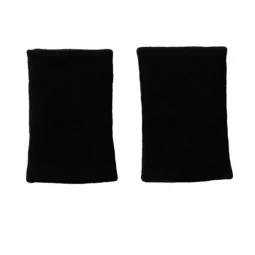 Adidas Long Black White Wristbands 2 Units