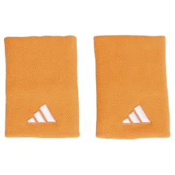Adidas Orange White Large Wristbands 2 Units