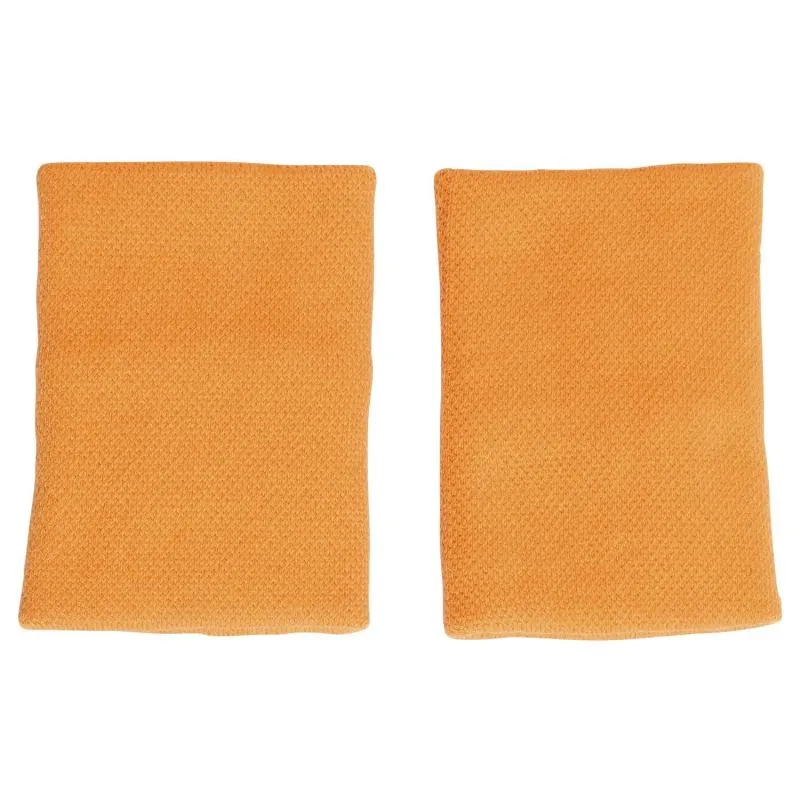 Adidas Orange White Large Wristbands 2 Units