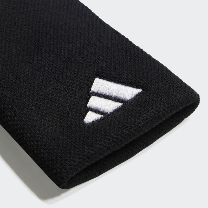 Adidas Black Large Wristbands 2 Units