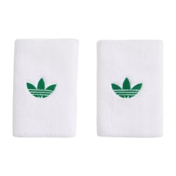 Adidas Original Long White Green Wristbands 2 Units