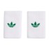 Adidas Original Long White Green Wristbands 2 Units