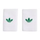Adidas Original Long White Green Wristbands 2 Units