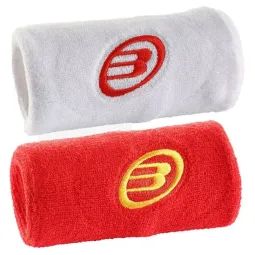 Bullpadel FEP BPMU White Red Wristbands 2 Units