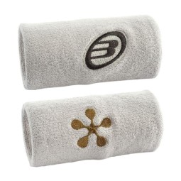 Bullpadel Premier Padel Wristbands BPMU2507 Stone White 2 Units