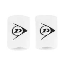 Dunlop Short White Wristbands 2 Units