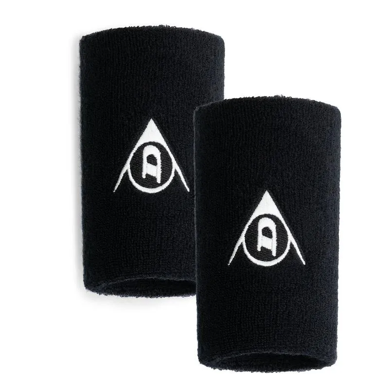Dunlop Black Wristbands 2 Units