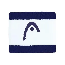 Head Striped 2.5 Navy Blue White Wristbands 2 Units
