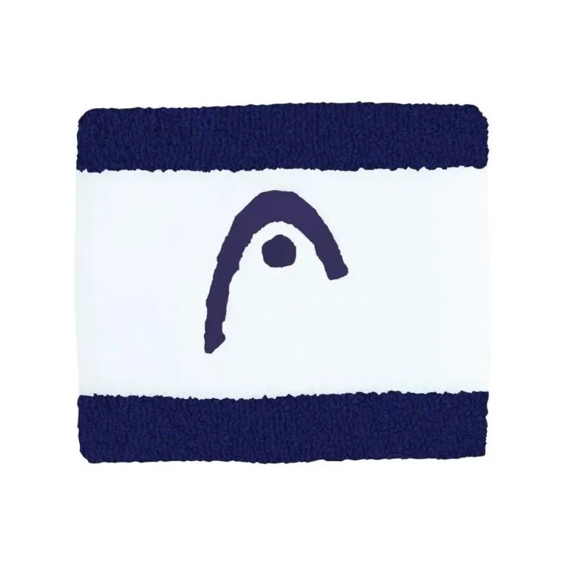Head Striped 2.5 Navy Blue White Wristbands 2 Units