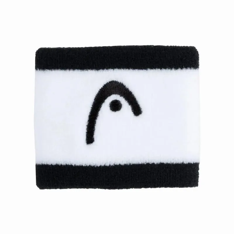 Head Striped 2.5 Black White Wristbands 2 Units