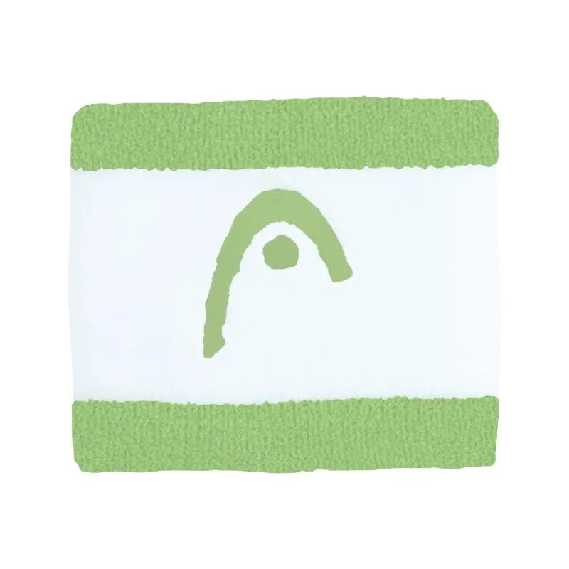 Head Striped 2.5 Green White Wristbands 2 Units