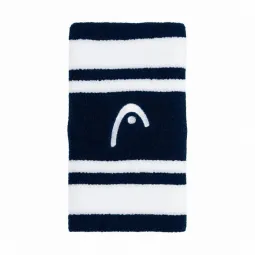Head Striped 5 Navy Blue White Wristbands 2 Units