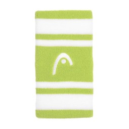 Head Striped 5 Lime White Wristbands 2 Units
