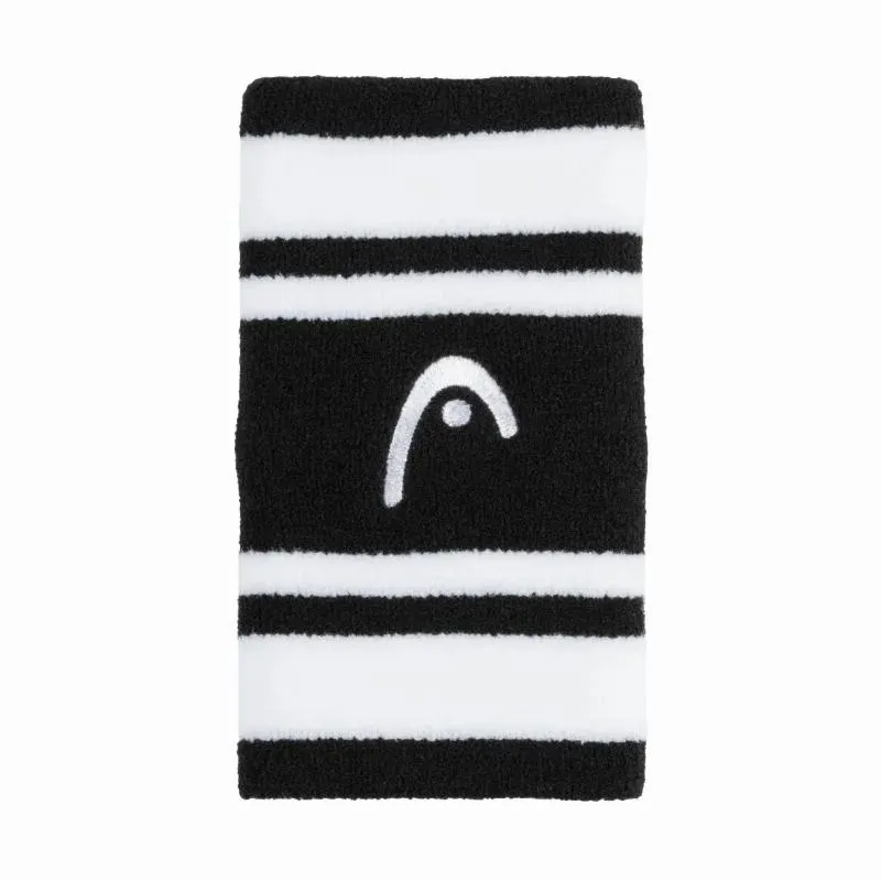 Head Striped 5 Black White Wristbands 2 Units
