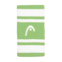 Head Striped 5 Green White Wristbands 2 Units