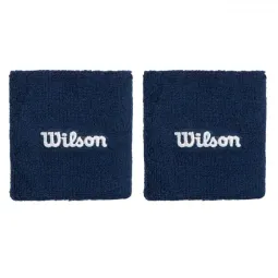 Wilson Navy Blue Wristbands 2 Units