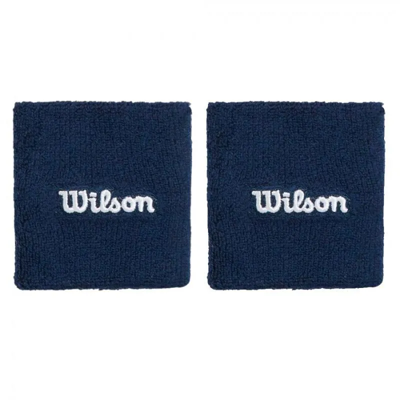 Wilson Navy Blue Wristbands 2 Units