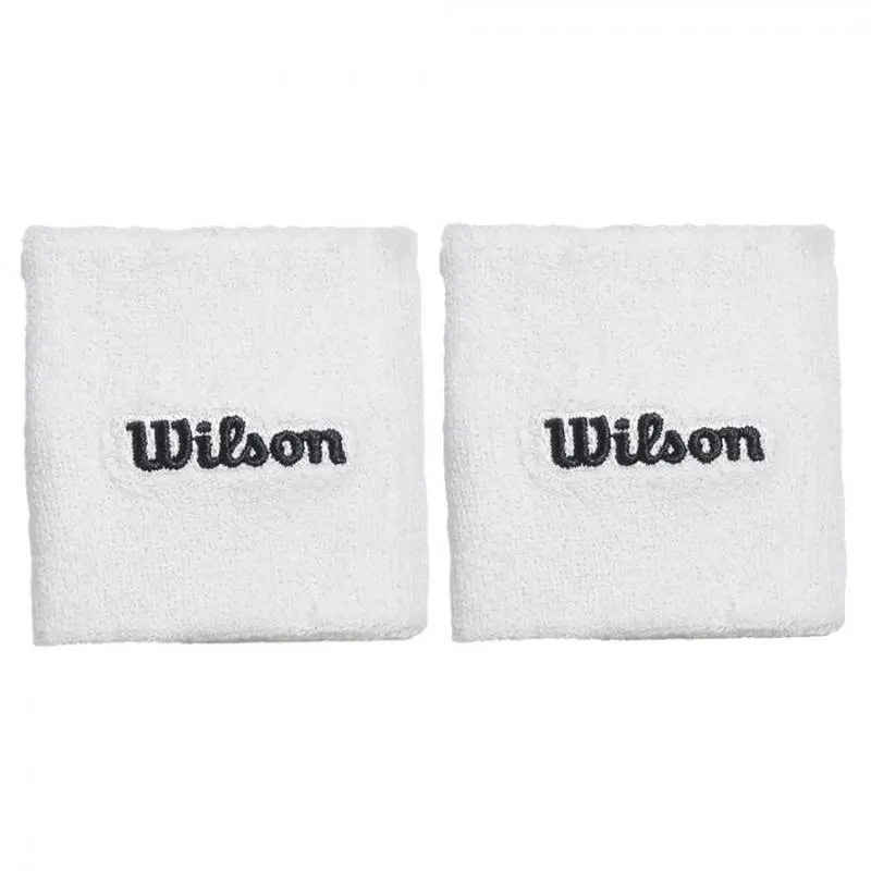 Wilson White Wristbands 2 Units