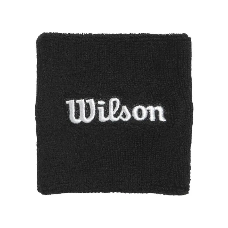 Wilson Black Wristbands 2 Units