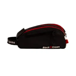 Borsa da toilette nera Chiron con corona nera