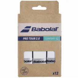 Babolat Pro Tour 2.0 White Overgrips 12 Units