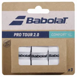 Overgrips Babolat Pro Tour 2.0 Blanco 3 Unidades