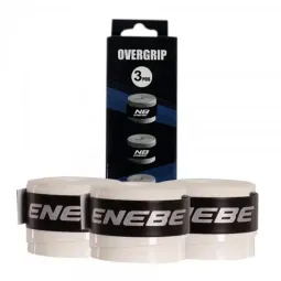 Enebe Plain White Overgrips 3 Einheiten