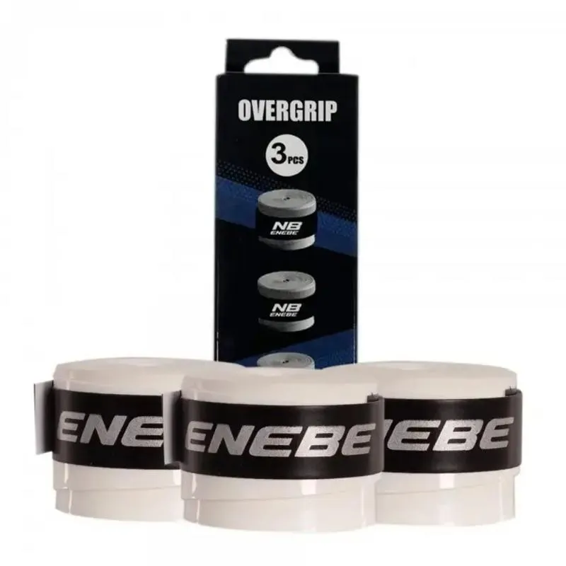 Enebe Plain White Overgrips 3 Units