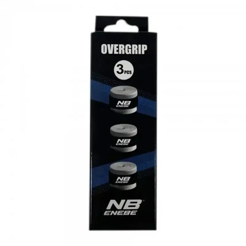 Enebe Plain Black Overgrips 3 Units