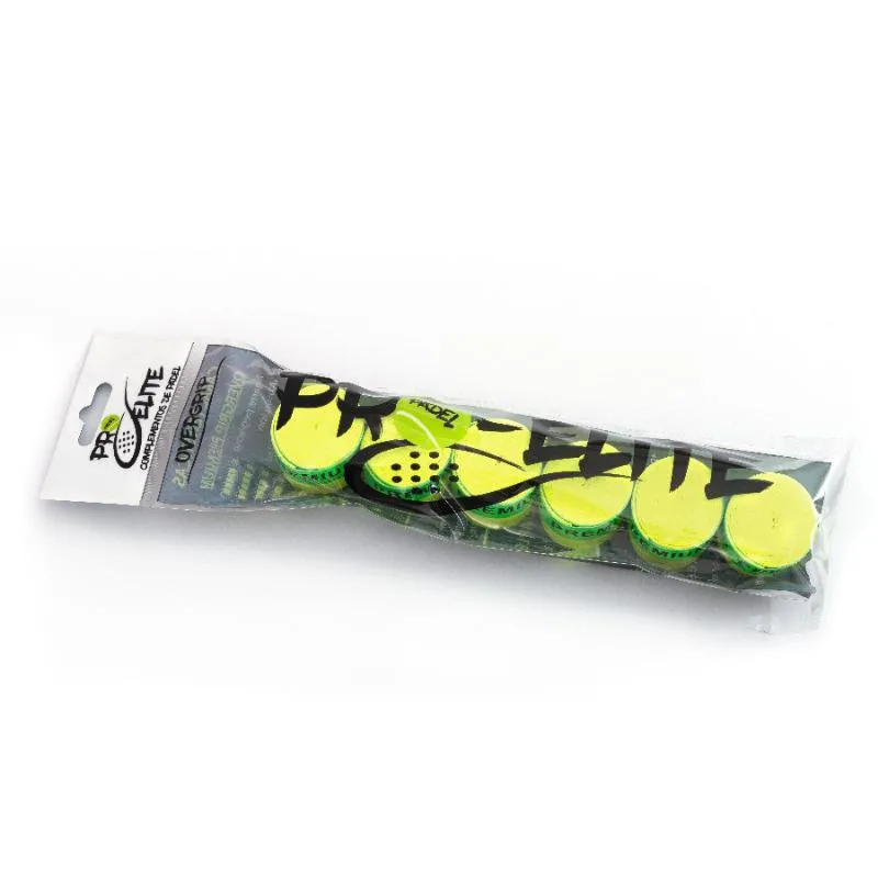 Overgrips Pro Elite Premium Plain Yellow 6 Units