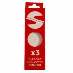 Softee Cinetik Smooth White Overgrips 3 unidades