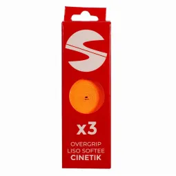Softee Cinetik Smooth Overgrips Fluorescent Orange 3 Units