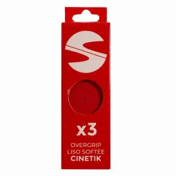 Softee Cinetik Smooth Red Overgrips 3 Units