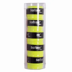 Softee Tech Smooth Overgrips Fluor Yellow 5 Einheiten