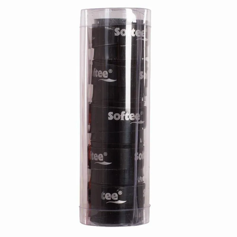 Softee Tech Smooth Black Overgrips 5 Units