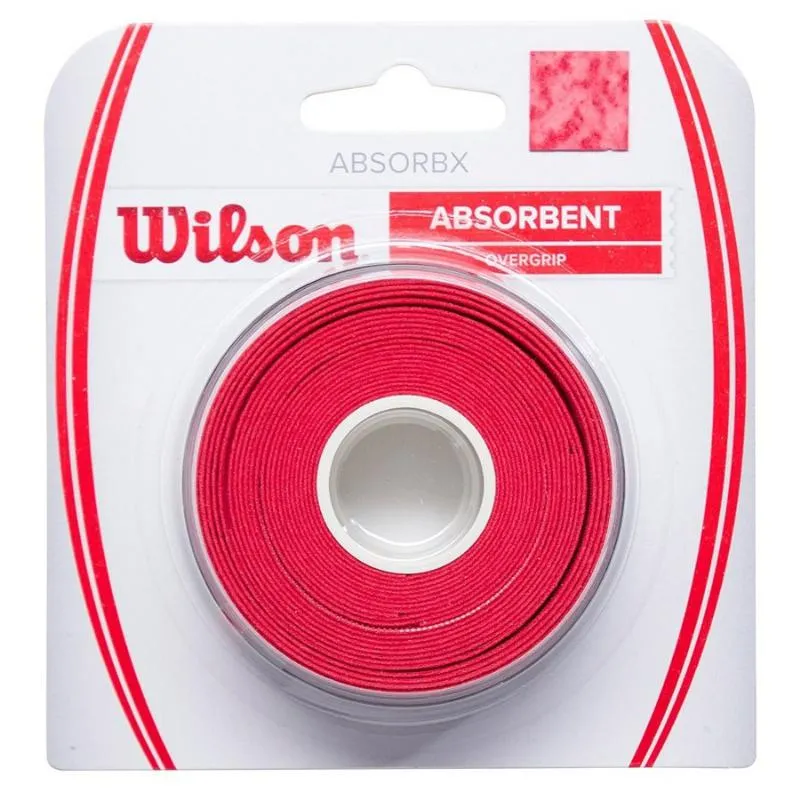 Wilson AbsorbX Red Overgrips 3 Units